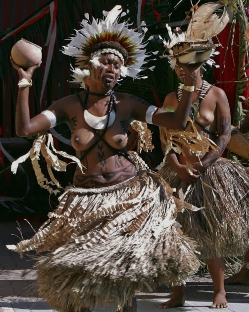Traditional central female dressing